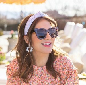 Dew x Jillian Harris Seersucker for you headband